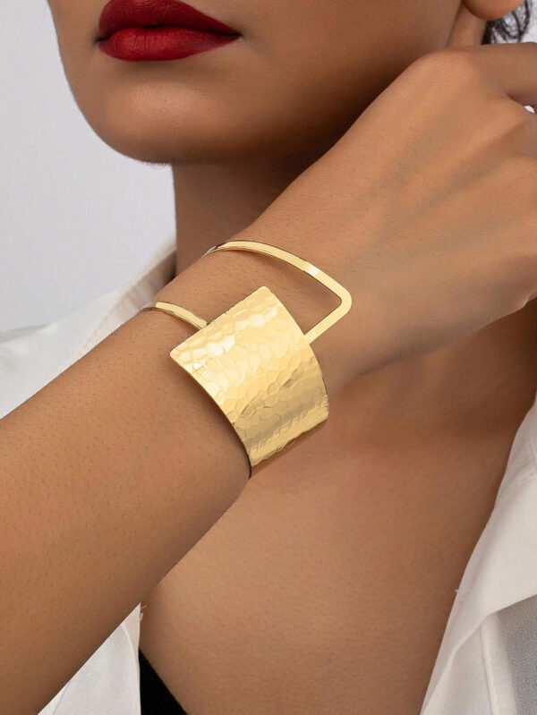1 pièce Bracelet à la mode à détail géométrique pour femme pour décoration quotidienne – Image 10