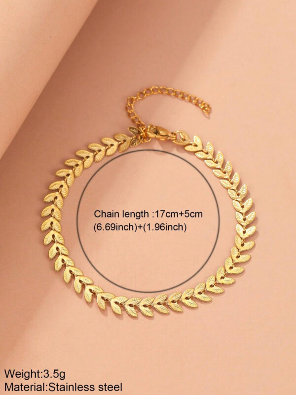 Bracelets En Acier Inoxydable Pour Femmes, Bracelet De Chaîne, Bijoux De Hip-hop – Image 5