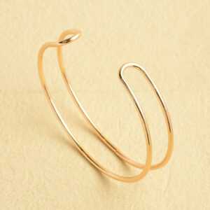 1 pièce Été plage or Bracelet femme métal Simple Double linéaire Bracelet fête vacances bijoux