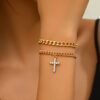 2 pièces/Set Bracelet à nœud papillon et décoration de fausse perle populaire, bijoux de mode doux et mignons pour dames pour un usage quotidien ou en vacances à la plage, style simple pour la Saint-Valentin – Image 4