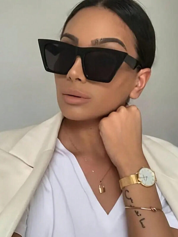 1 pièce Lunettes à la mode européenne et américaine pour femmes, dernières lunettes de soleil mode forme œil de chat, accessoires de plage, accessoires de plage pour femmes, lunettes de soleil, indispensables tendance, tenues femme automne hiver, tenues casual chic, cadeaux