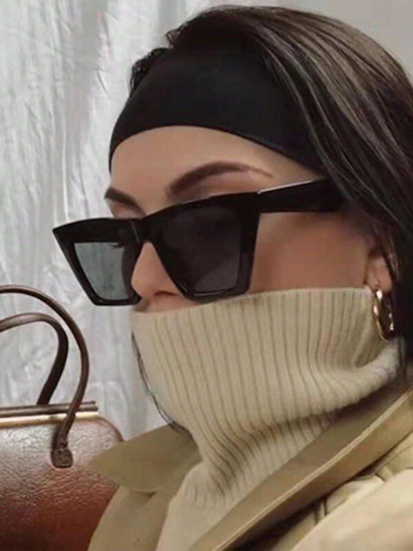 1 pièce Lunettes à la mode européenne et américaine pour femmes, dernières lunettes de soleil mode forme œil de chat, accessoires de plage, accessoires de plage pour femmes, lunettes de soleil, indispensables tendance, tenues femme automne hiver, tenues casual chic, cadeaux – Image 11