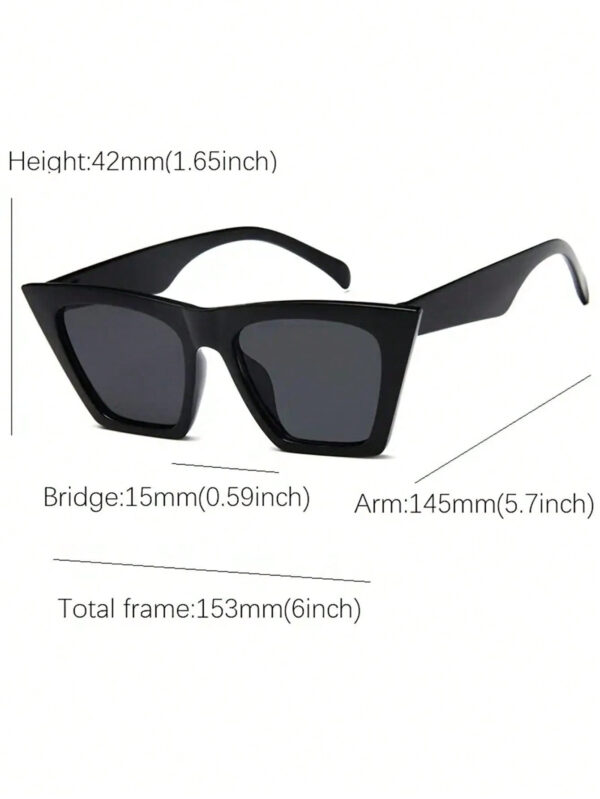 1 pièce Lunettes à la mode européenne et américaine pour femmes, dernières lunettes de soleil mode forme œil de chat, accessoires de plage, accessoires de plage pour femmes, lunettes de soleil, indispensables tendance, tenues femme automne hiver, tenues casual chic, cadeaux – Image 13