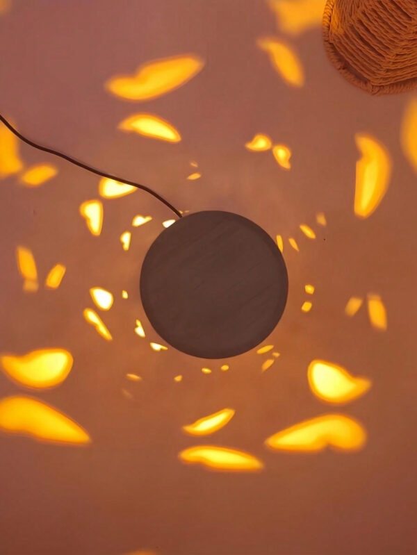 1 pièce Lampe de décor de bureau à LED RGB à télécommande alimentée par USB en matériau de bambou, lampe d'ambiance, lampe de chevet, lampe de bar, lumière d'atmosphère romantique pour couple, convient pour l'éclairage de la chambre à coucher, du salon, cadeau de vacances – Image 11
