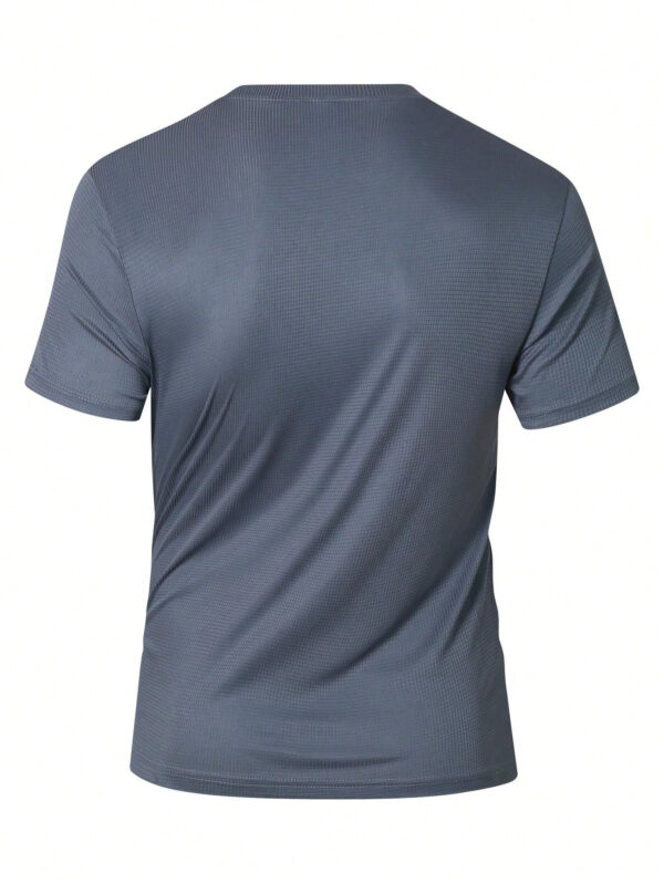 T-shirt de sport léger à manches courtes, à séchage rapide, pour fitness, basketball, badminton, course. Style décontracté pour hommes en été – Image 10