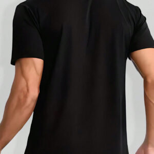 T-shirt sport à manches courtes avec col rond, à imprimé dégradé, style petit-ami, lâche, respirant, en maille ultra-fine, idéal pour le printemps et l'été, pour la course et le fitness en extérieur