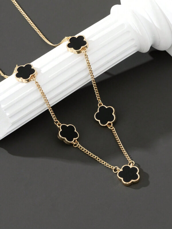 1 pièce Collier pendentif trèfle à quatre feuilles chanceux à la mode pour hommes - idéal pour les rendez-vous et les cadeaux de la Saint-Valentin – Image 6