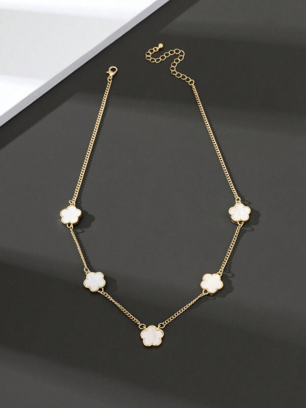 1 pièce Collier pendentif trèfle à quatre feuilles chanceux à la mode pour hommes - idéal pour les rendez-vous et les cadeaux de la Saint-Valentin – Image 7