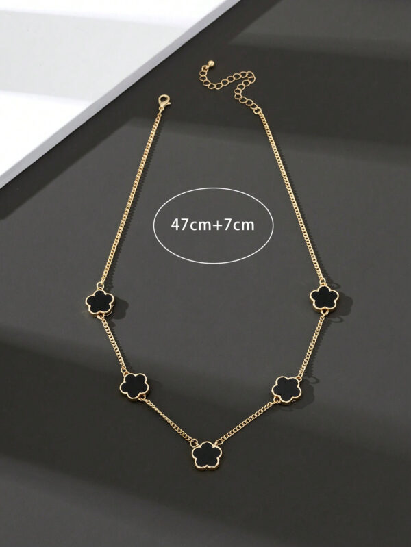 1 pièce Collier pendentif trèfle à quatre feuilles chanceux à la mode pour hommes - idéal pour les rendez-vous et les cadeaux de la Saint-Valentin – Image 12