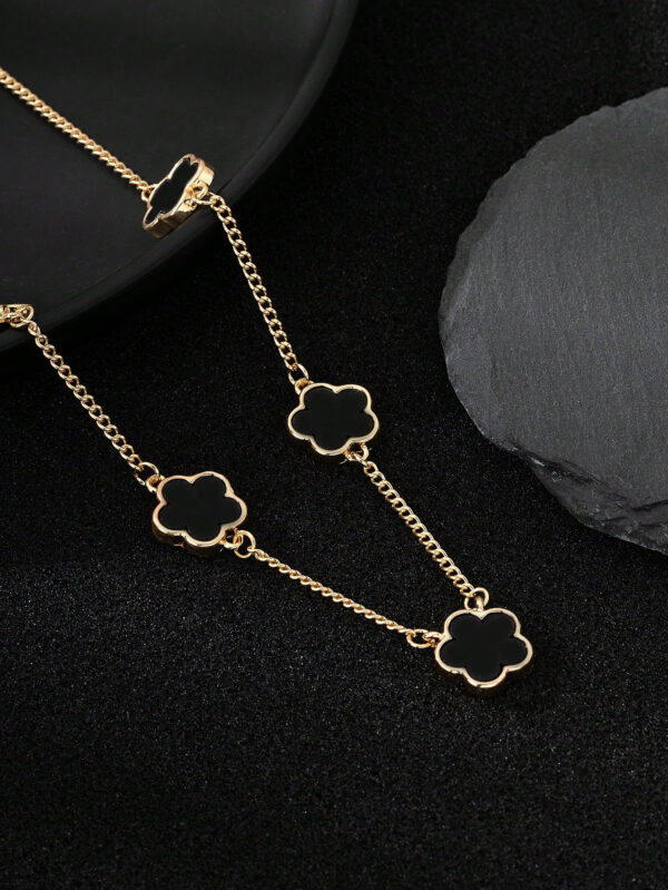 1 pièce Collier pendentif trèfle à quatre feuilles chanceux à la mode pour hommes - idéal pour les rendez-vous et les cadeaux de la Saint-Valentin – Image 13