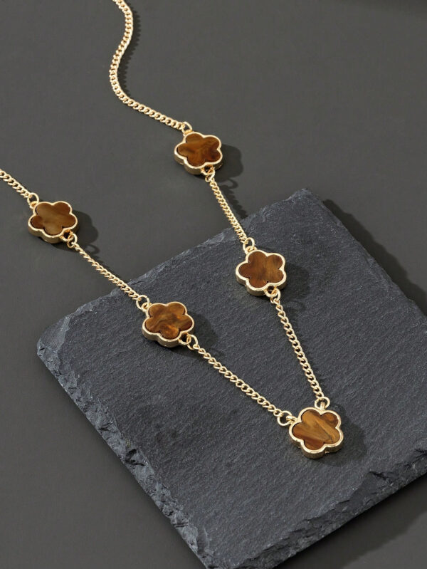 1 pièce Collier pendentif trèfle à quatre feuilles chanceux à la mode pour hommes - idéal pour les rendez-vous et les cadeaux de la Saint-Valentin – Image 14