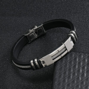 À La Mode Et Populaire 1 pièce Homme À Chaîne Bracelet , En Acier Inoxydable Bijou Pour Bijou Cadeau Et Pour A Élégant Look