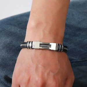 À La Mode Et Populaire 1 pièce Homme À Chaîne Bracelet , En Acier Inoxydable Bijou Pour Bijou Cadeau Et Pour A Élégant Look