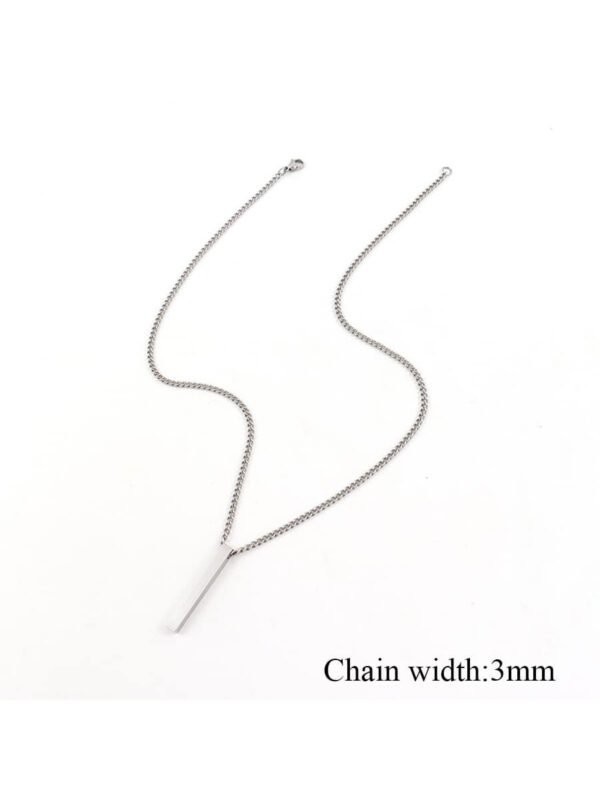 Collier Avec Pendentif Homme En Acier Inoxydable Collier À Chaîne Pour Homme – Image 2