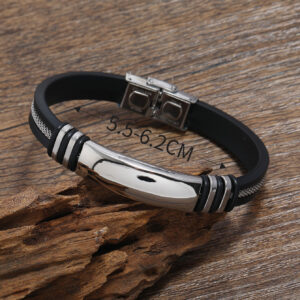 À La Mode Et Populaire 1 pièce Homme À Détail En Métal Bracelet , En Acier Inoxydable Bijou Pour Bijou Cadeau Et Pour A Élégant Look