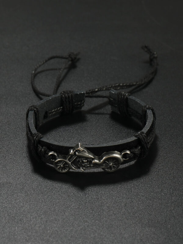À La Mode Et Populaire Homme Moto Décor Bracelet En Alliage Pour Bijou Cadeau Et Pour A Élégant Look – Image 6