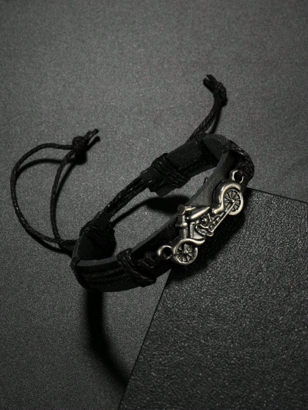 À La Mode Et Populaire Homme Moto Décor Bracelet En Alliage Pour Bijou Cadeau Et Pour A Élégant Look – Image 8