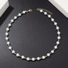 1 pièce Collier fait-main unisexe avec perle fausse et perles en verre non assorties – Image 3