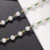 1 pièce Collier fait-main unisexe avec perle fausse et perles en verre non assorties – Image 5