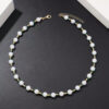 1 pièce Collier fait-main unisexe avec perle fausse et perles en verre non assorties – Image 9