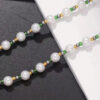 1 pièce Collier fait-main unisexe avec perle fausse et perles en verre non assorties – Image 11
