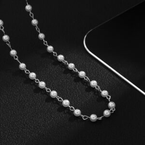 Collier De Perles De Fausse Pour Les Hommes À La Mode Et Populaire Pour Le Cadeau De Bijoux Et Pour Un Look Élégant