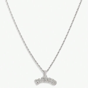 SUMWON Collier en acier inoxydable avec pendentif en strass