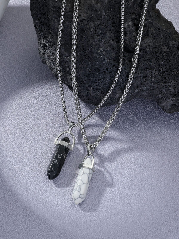 À La Mode Et Populaire 2 pièces Homme À Breloque Géométrique Collier Pour Bijou Cadeau Et Pour A Élégant Look