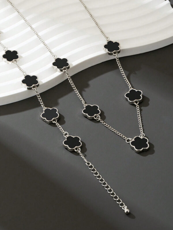 1 set de collier et bracelet à pendentif trèfle porte-bonheur, mode homme – Image 8