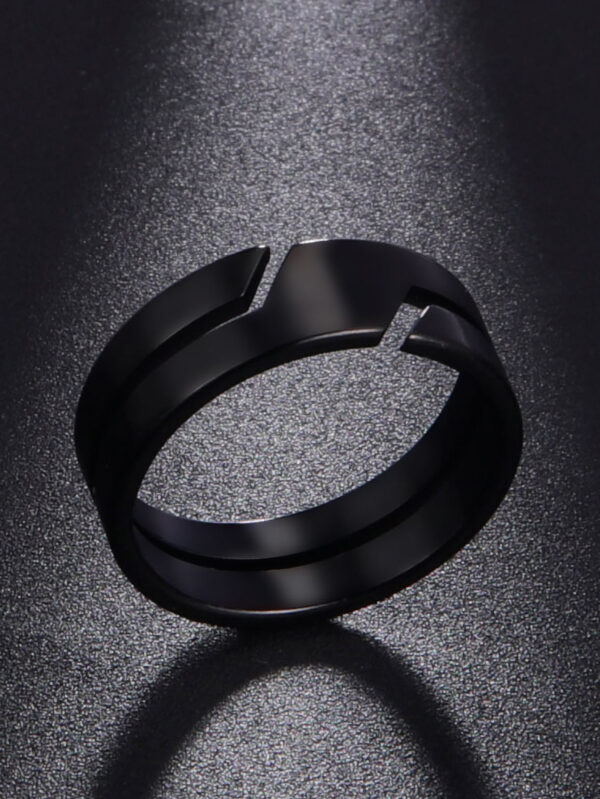 À La Mode Et Populaire 1 pièce Homme Ajouré Anneau , En Acier Inoxydable Bijou Gothique punk Bijou Pour Bijou Cadeau Et Pour A Élégant Look – Image 3