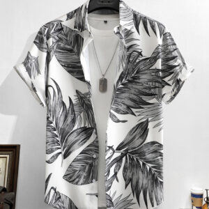 Manfinity RSRT Homme Chemise à imprimé tropical (sans t-shirt)