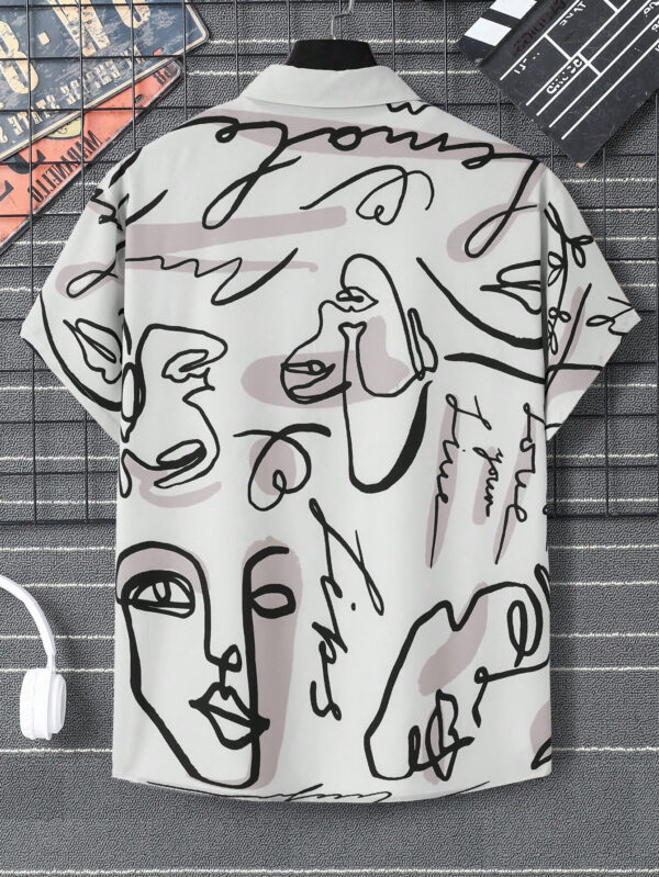 Manfinity Dauomo Homme Chemise Fleuri & Figure (Sans T-Shirt) – Image 3