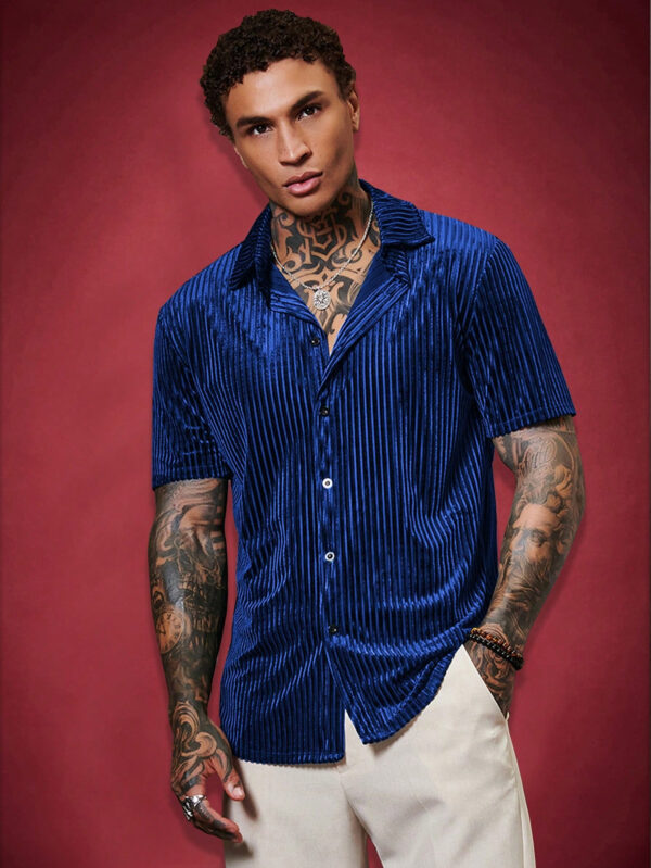 Manfinity NiteLyfe Homme Chemise Unicolore À Bouton – Image 4
