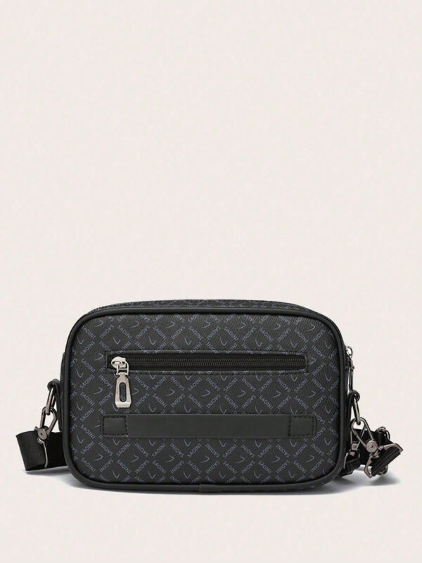 Sac carré en cuir PU à carreaux vintage pour hommes, sac bandoulière croisé petit et casual, imperméable, sac à bandoulière mode, sac pochette multifonctionnel pour téléphone portable, sac sacoche business pour les sports de plein air, les voyages, le travail, sac rétro, cadeaux de la Saint-Valentin, sacs à main, sacs noirs, accessoires pour vacances, autocollants pour sacs, sacs d'hiver, cadeaux de la Saint-Valentin pour les hommes, le portefeuille de la vie sportive vintage pour hommes – Image 6
