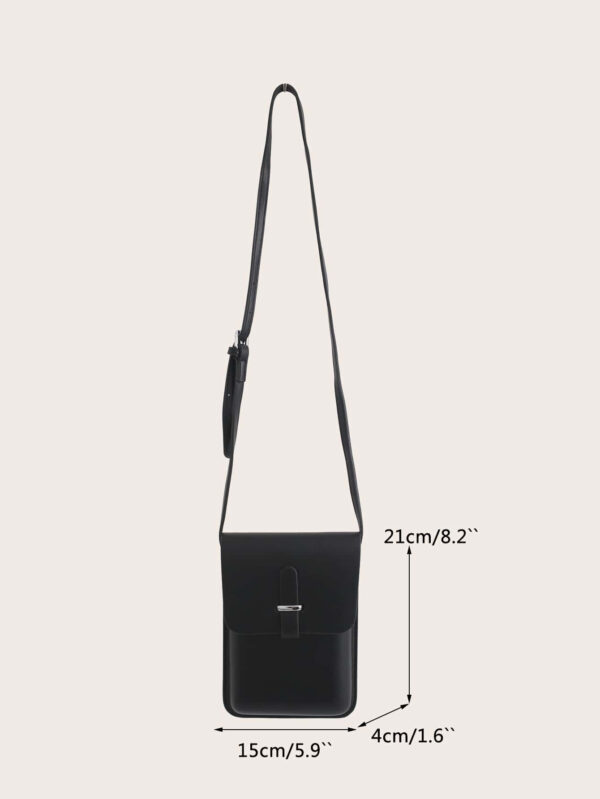 Mini sac carré à rabat minimaliste pour hommes, sac à main, sac d'école, sac banane, sac de sport pour lycéens et étudiants universitaires. Sac en cuir imperméable, idéal comme cadeau pour les fêtes de Noël, de la Saint-Valentin, d'Action de grâce. Sac besace, sac fourre-tout, sac de voyage, sac vintage – Image 4