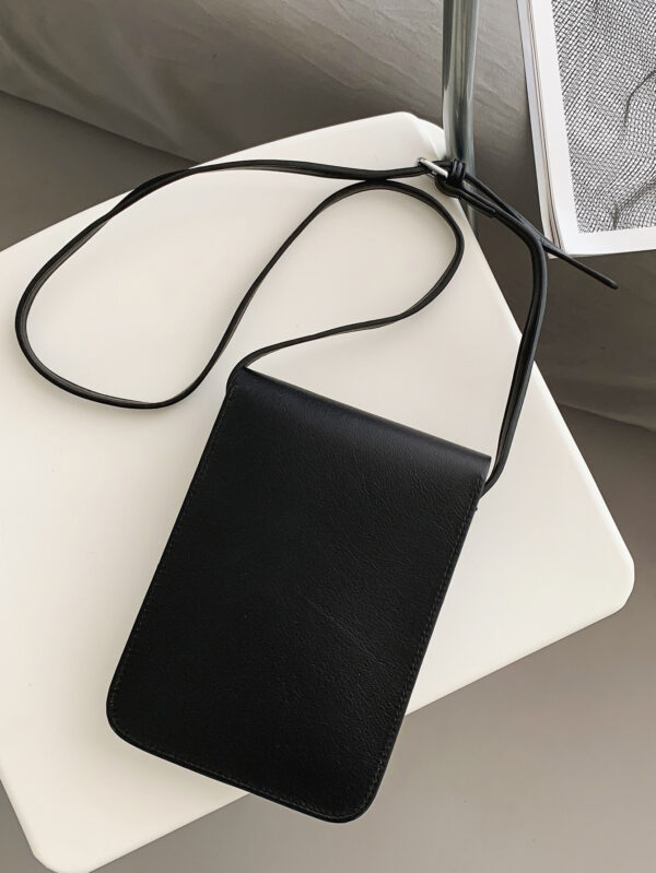 Mini sac carré à rabat minimaliste pour hommes, sac à main, sac d'école, sac banane, sac de sport pour lycéens et étudiants universitaires. Sac en cuir imperméable, idéal comme cadeau pour les fêtes de Noël, de la Saint-Valentin, d'Action de grâce. Sac besace, sac fourre-tout, sac de voyage, sac vintage – Image 7