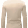Manfinity Mode Chemise à manches longues pour hommes, coupe régulière, couleur unie pour les affaires ou les voyages de printemps/été – Image 4