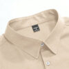 Manfinity Mode Chemise à manches longues pour hommes, coupe régulière, couleur unie pour les affaires ou les voyages de printemps/été – Image 8