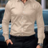 Manfinity Mode Chemise à manches longues pour hommes, coupe régulière, couleur unie pour les affaires ou les voyages de printemps/été – Image 10