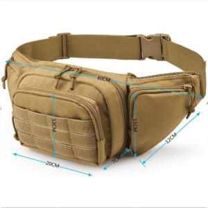 Sac ceinture en nylon, sac de sport pour téléphone portable, sac tactique pour la chasse, l'escalade, le camping. Sac banane, sac à bandoulière, sac de voyage, sac de gym, sac d'école, sac de bureau. Idéal pour les loisirs, les vacances, les cadeaux pour les hommes (père, mari, petit ami), les étudiants. Disponible en noir.