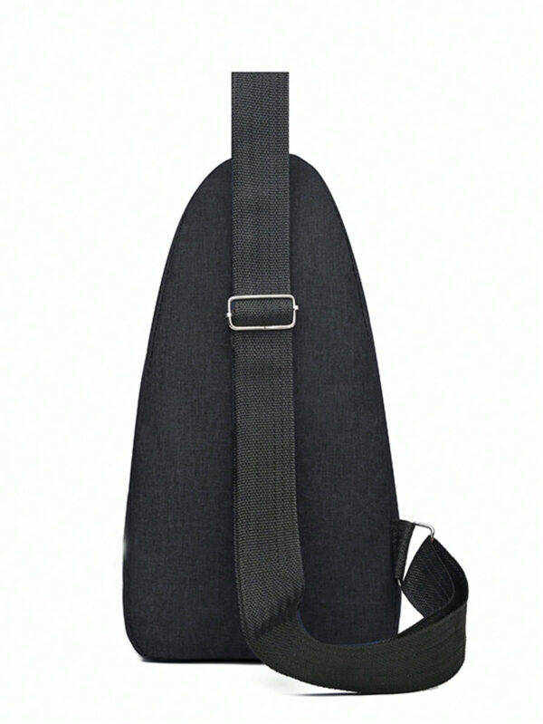 Sac poitrine Sac à dos pour hommes Nouveau sac poitrine en canevas de nylon et canvas Sac de loisirs sports et voyage Sac poitrine bandoulière Sac sling Noir Sac pour hommes Cadeau Sac pour école Sac pour navette Ados Première année Lycée Université Dortoir Pratique et multifonctionnel Cadeaux étudiants Automne Noël Hommes Sac Sac banane Sac de voyage Sac sling Hiver Cadeaux de Noël Sac banane Sac de voyage Sac bandoulière Sac cartable Sac Sac fourre-tout Sac pour hommes Cadeaux pour hommes – Image 4