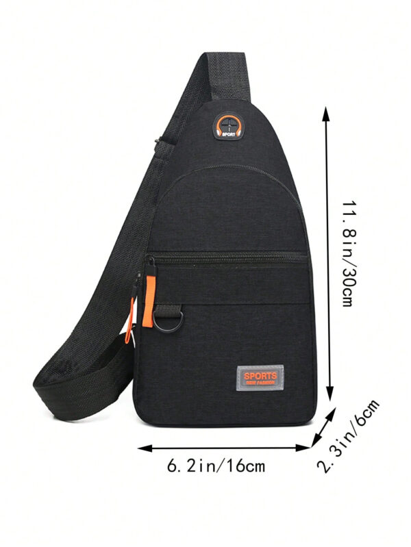 Sac poitrine Sac à dos pour hommes Nouveau sac poitrine en canevas de nylon et canvas Sac de loisirs sports et voyage Sac poitrine bandoulière Sac sling Noir Sac pour hommes Cadeau Sac pour école Sac pour navette Ados Première année Lycée Université Dortoir Pratique et multifonctionnel Cadeaux étudiants Automne Noël Hommes Sac Sac banane Sac de voyage Sac sling Hiver Cadeaux de Noël Sac banane Sac de voyage Sac bandoulière Sac cartable Sac Sac fourre-tout Sac pour hommes Cadeaux pour hommes – Image 8