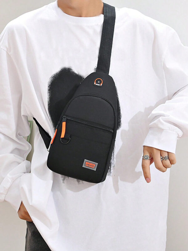 Sac poitrine Sac à dos pour hommes Nouveau sac poitrine en canevas de nylon et canvas Sac de loisirs sports et voyage Sac poitrine bandoulière Sac sling Noir Sac pour hommes Cadeau Sac pour école Sac pour navette Ados Première année Lycée Université Dortoir Pratique et multifonctionnel Cadeaux étudiants Automne Noël Hommes Sac Sac banane Sac de voyage Sac sling Hiver Cadeaux de Noël Sac banane Sac de voyage Sac bandoulière Sac cartable Sac Sac fourre-tout Sac pour hommes Cadeaux pour hommes – Image 9