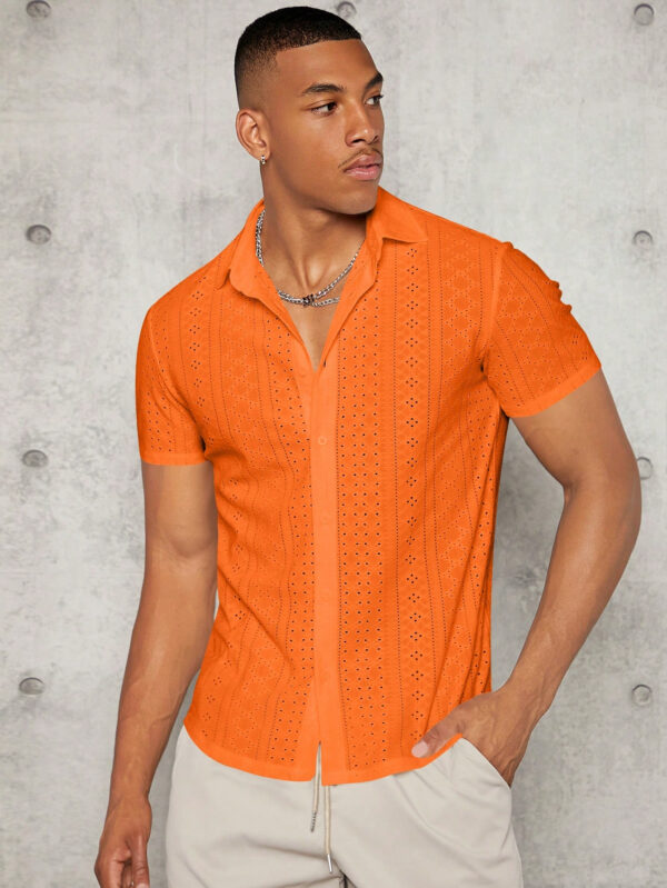 Manfinity Modomio Chemise À Boutons À Manches Courtes Pour Hommes