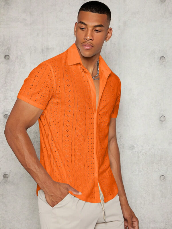 Manfinity Modomio Chemise À Boutons À Manches Courtes Pour Hommes – Image 5