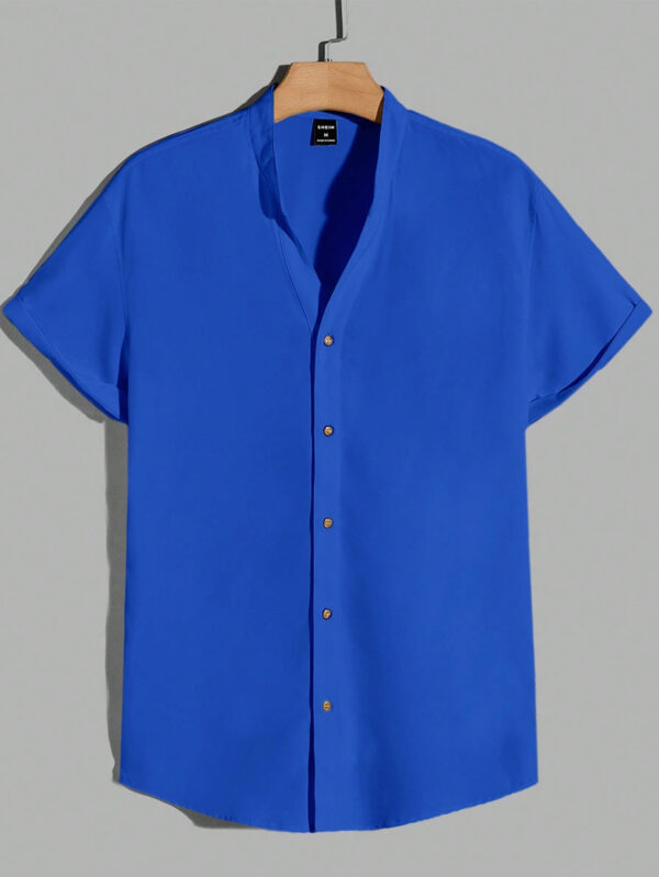Manfinity ModaGents Homme Chemise unicolore à bouton – Image 14