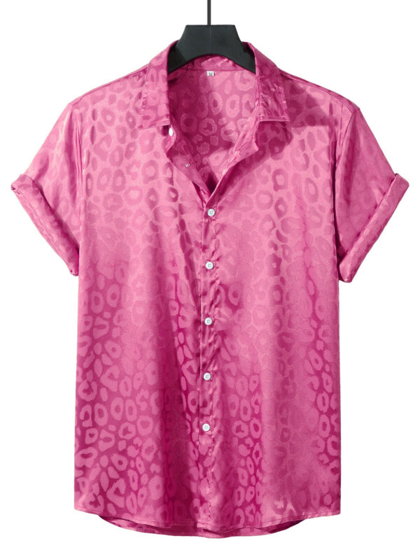 Manfinity Homme Homme Chemise à léopard en jacquard – Image 2