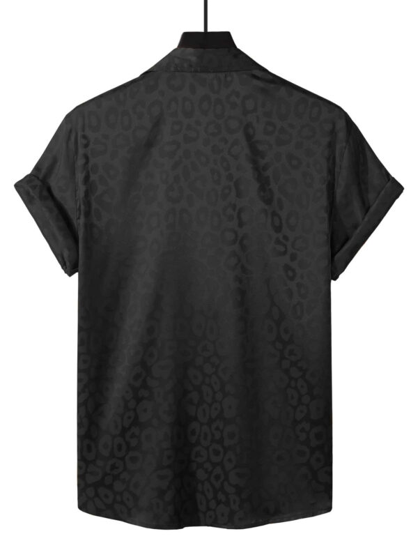 Manfinity Homme Homme Chemise à léopard en jacquard – Image 4