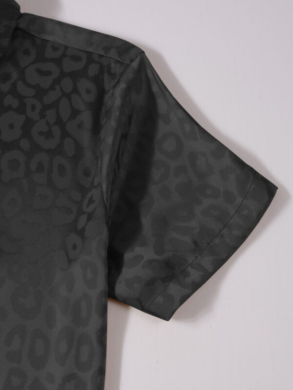 Manfinity Homme Homme Chemise à léopard en jacquard – Image 5