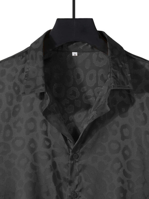 Manfinity Homme Homme Chemise à léopard en jacquard – Image 7